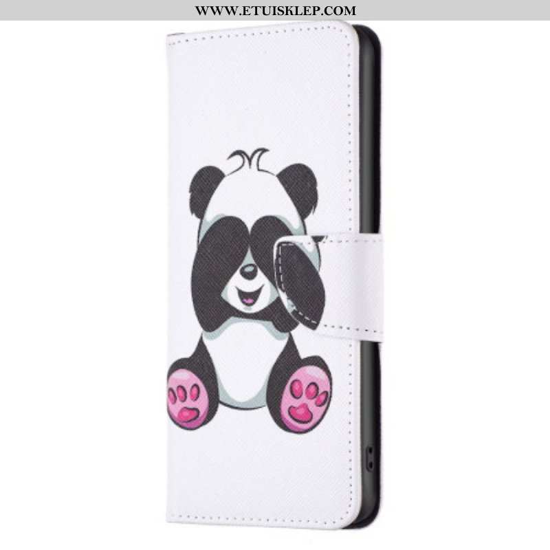 Etui Folio do Poco X5 5G Moja Panda